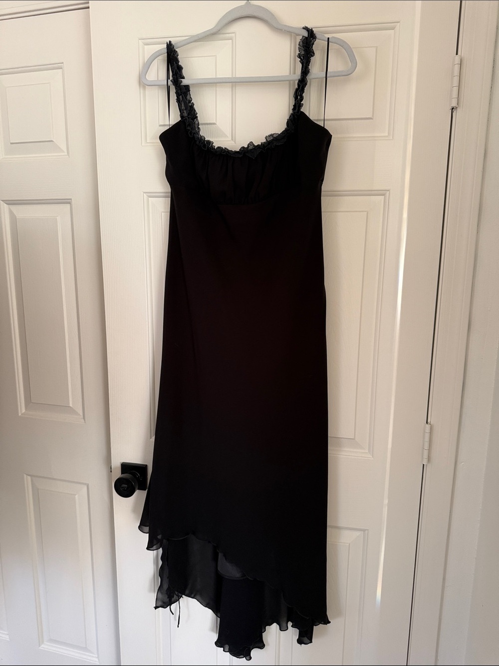Vintage A.B.S. Evening By Allen Schwartz Black Formal Dress Size 12 Y2K